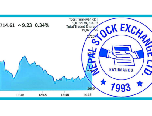 सेयर बजार नेप्से  ९.२३ अकंले बढ्यो